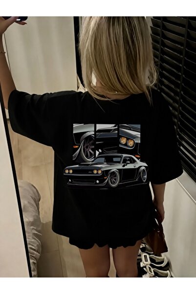 Generic Brand Black Sports Car Illustration,premium cotton,women's t-shirt,sh...