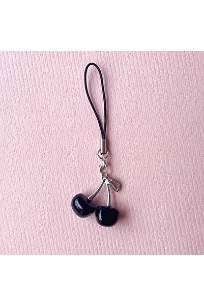 Choice black 1 Piece of Realistic Cherry Pendant, Creative Imitation Fruit Or...