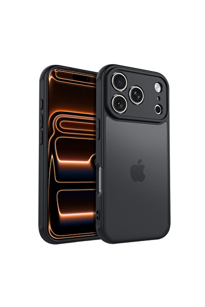 Choice iPhone17 Pro Max Black Silicon Shockproof Matte Translucent Case For I...