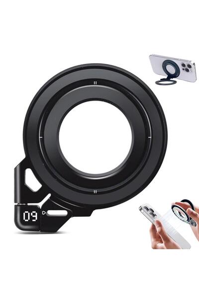 Choice1 A Ultra-Thin Aluminum Magnetic Phone Ring Holder Foldable 360° Rotati...