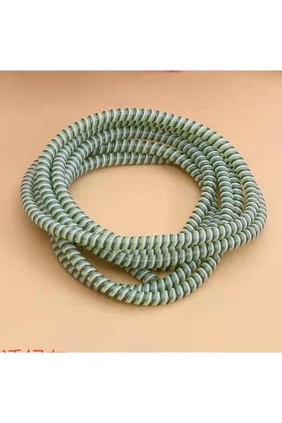 Choice1 White and green Charging Data Cable Wire Protection Cover Data Cord P...