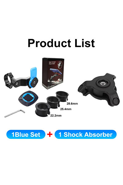 choice2 Blue Sets B Motorcycle Bike Phone Holder Phone Bracket Vibration Damp...