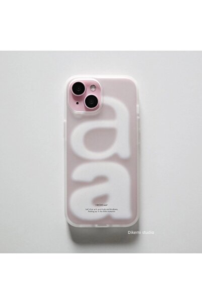 Choice55 iPhone 15 Only Case Korean Ins Versatile Simple Letter Star Wing Pho...