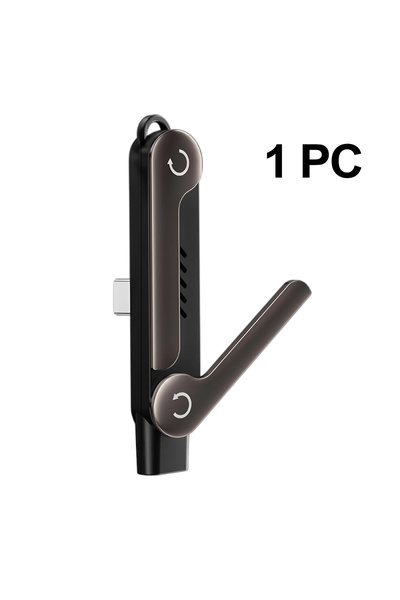 Choice 1 قطعة حامل شحن مسطح 240 واط USB-C مع كابل شحن وحامل كابل مدمج غير مرئي