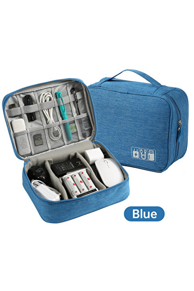 Choice5 Blue NNBILI Large Capacity and Multifunctional Digital Separated Trav...