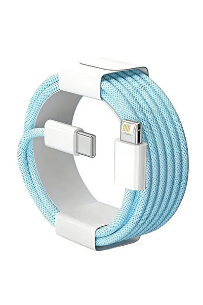 Choice7 2m Blue PD 30W USB Cable For iPhone 14 13 12 11 Pro Max 7 8 14 Plus X...