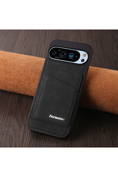 Choice15 Google Pixel 8A Black-F8 Luxury Business Leather Case For Google Pix...