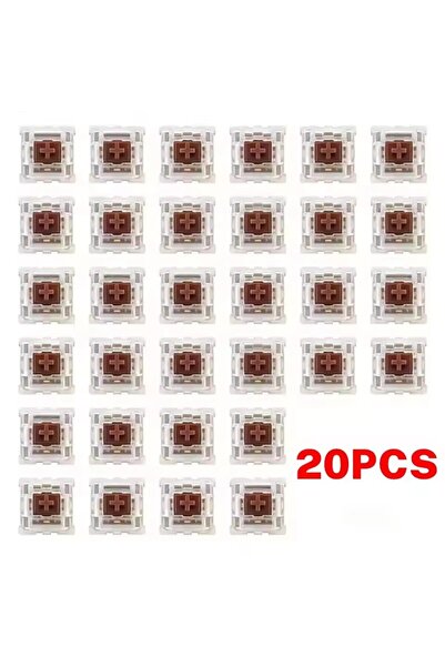 Choice1 مفاتيح لوحة مفاتيح ميكانيكية بديلة من نوع Tea axis - 20 قطعة، 10/30 ق...