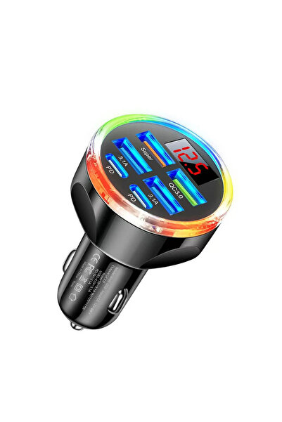 Choice Black Car Charger UYUXIO USB C Car Charger Adapter Multi Port 6 in 1 w...