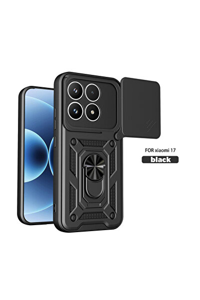 Choice6 Xiaomi 17 SJ Black For 17 Case Magnetic Ring Holder Armor Phone Case ...