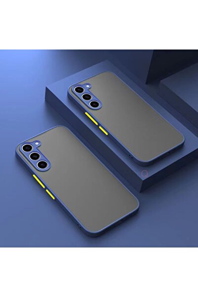 Choice49 S26 Blue Luxury Armor Matte Hard PC Case for S26 S25 S24 S23 S22 S21...