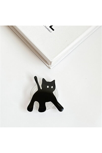 Choice M230 Korea Cute Cat Black Butterfly Flower Poppings Grip Tok Phone Hol...
