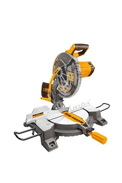 Ingco 1800W Mitre Saw, 255mm Blade, 5200RPM, 0–45° Mitre & 45° Bevel Cut, Ext...