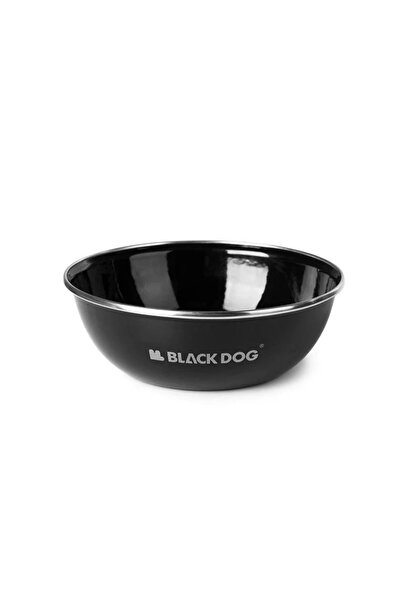 zerzembe Blackdog Enamel Bowl Premium Black Steel Bowl 540 ml