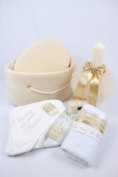GoVo Kids Set complet trusou botez cu lumanare, "Cu drag de la Nasi" , Fete/B...