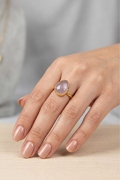 Feyz Tasarım Pink Quartz Ring
