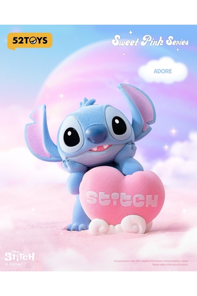 52 Toys Stitch Pink Sweet series figurine, 1 random piece, Valentine-themed D...