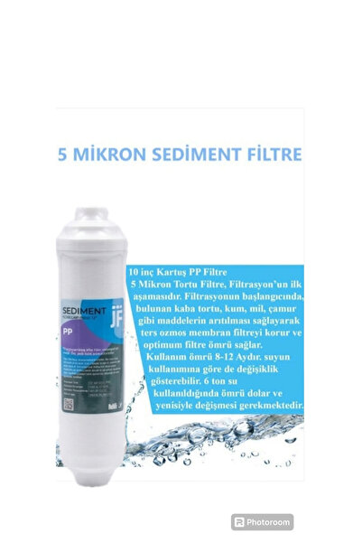 Jf JAMMY FİLTRE inline su arıtma 4'lü Filtre NSF FDA ONAYLI