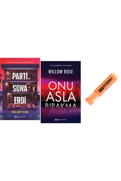 Epsilon Yayınevi The Party Ended + Never Leave Her Behind 2 Book Set KALEM HD