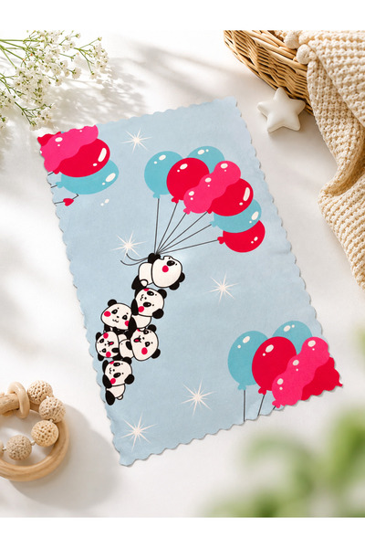 G Sport POLO Cute Panda Detailed 30*50 Size Feeding Mat (Washable)