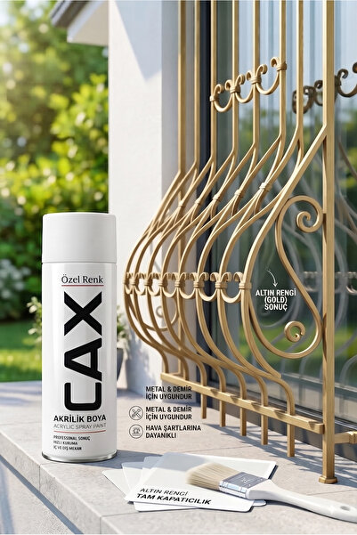 caxcolors CAX Akrilik Sprey Boya 400 ml - Pencere Korkuluğu Akrilik Sprey Boya