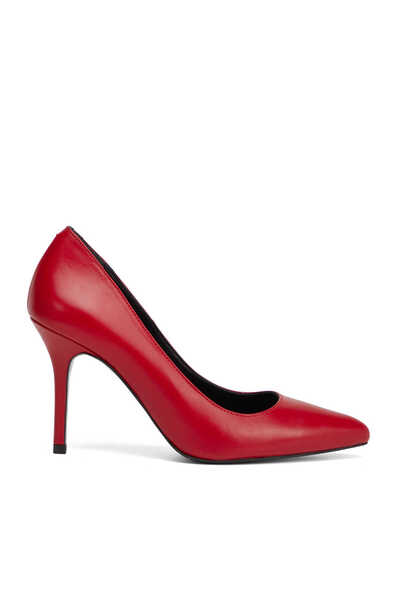 Tergan Kırmızı Hakiki Deri Kadın Stiletto - K25S1AY68380-A30