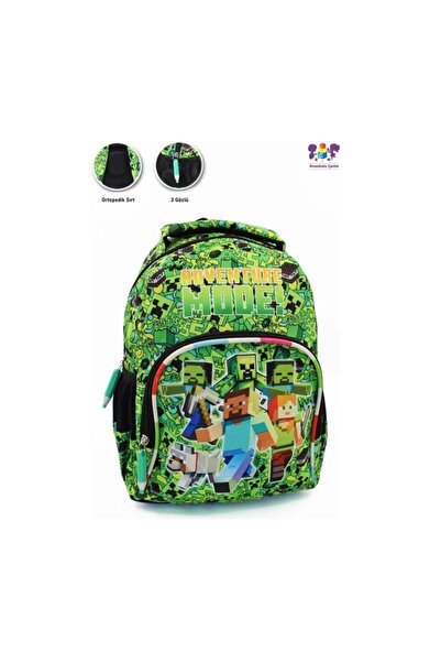 miço kids Pixel Adventure Themed Children's Backpack – Orthopedic Back, 2 Com...