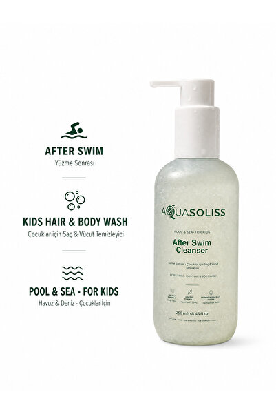 aquasoliss After-Swim Cleanser, Çocuk Yüzme Sonrası Saç ve Vücut Şampuanı, Pa...