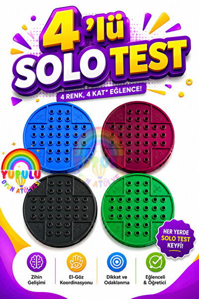 YUPULU Solo Test Zeka Oyunu – Strateji, Dikkat ve Mantık Oyunu Zeka Geliştiri...