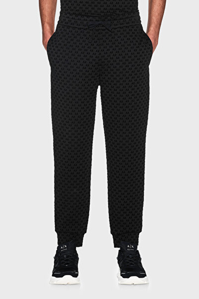 Armani Exchange Logo Regular Fit Elastic Leg Trousers Men's Pants Xm002904 Af...