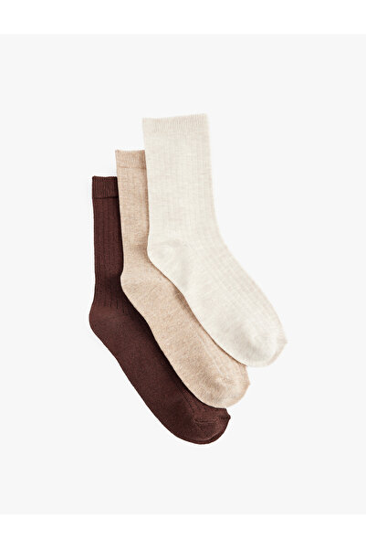 Koton Cotton 3-Piece Sock Set
