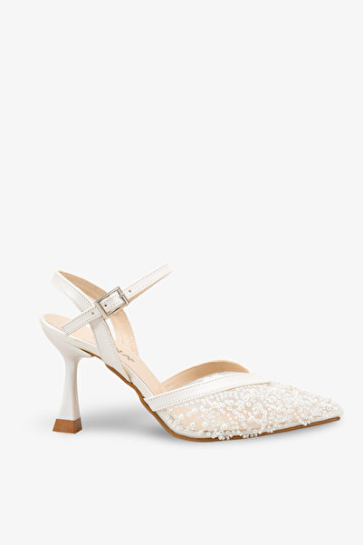 İNNABUTİKK Faesta Women's Stone Evening Dress Shoes -