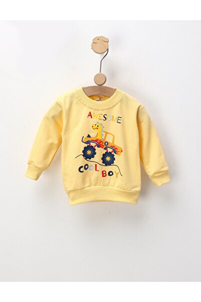 MiniKids Bluza plusata Awesome, galben