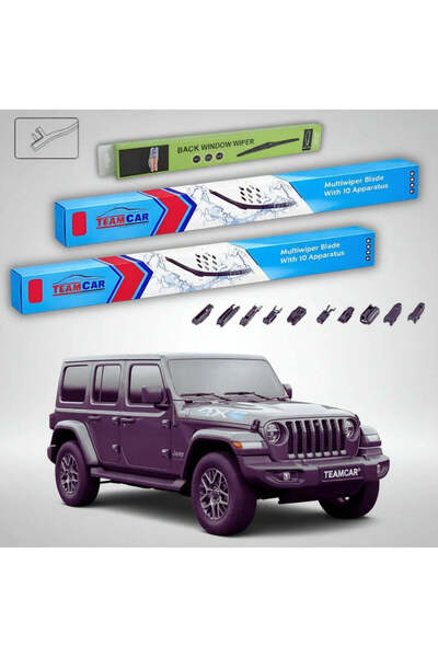 TEAMCAR Υαλοκαθαριστήρες Jeep Wrangler JL 2017-σήμερα |   Σετ Εμπρός και Πίσω...