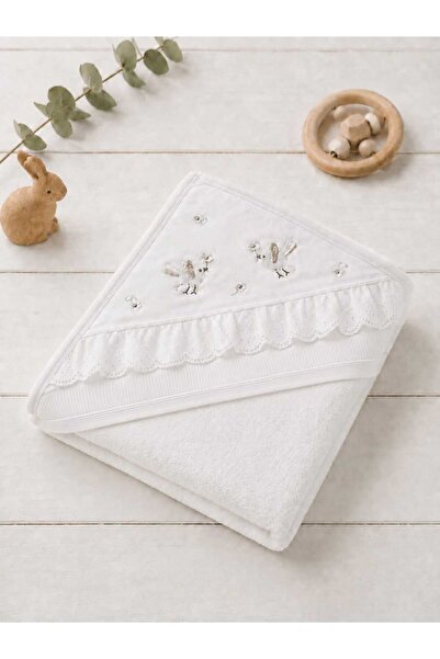 Panfilia 100% Cotton Baby Hooded Bath Towel Swaddle & Baby Birth Gift