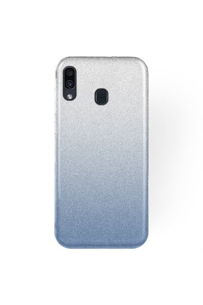Forcell Σκληρή Θήκη με Γκλίτερ Διαφανής / Μπλε (Samsung Galaxy A30)