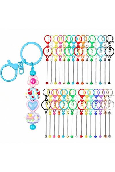 OEM Set de brelocuri din aliaj, atașabile cu mărgele, accesoriu decorativ per...
