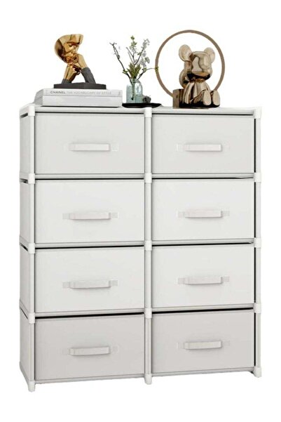 Forthcan 8-Drawer Fabric Dresser, Double-Row 5-Tier Storage Cabinet Organizer...