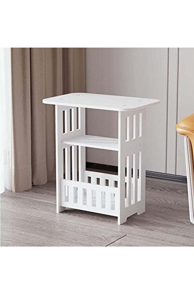HOME TASTE Modern Bedside Table with Storage – Nightstand Side Table for Bedr...
