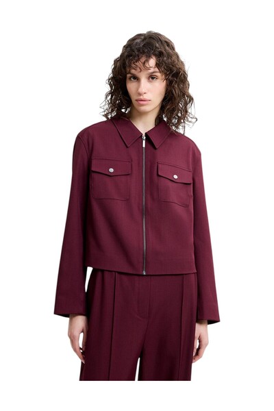 French Connection Women Twyla Suiting Structured Hem Jacket