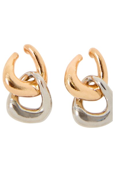 French Connection Women Twist Mixed Metal Line Drop Earrings