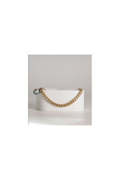 AYRA ACCESSORY Nazar Charm Detaylı Gurmet Zincir Gold Renk Bileklik