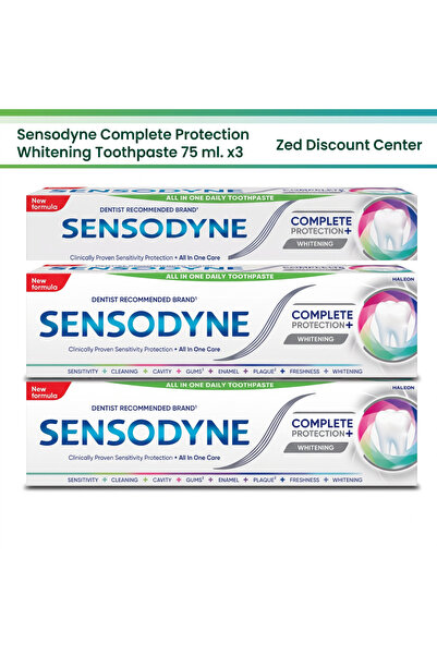 Sensodyne Pastă de dinți pentru albire cu protecție completă 75 ml. x3