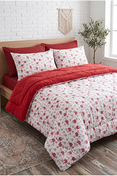 St Shopyteks Double Sided Welsoft Quilt Set 195X215 cm |   100% Silicone Fill...