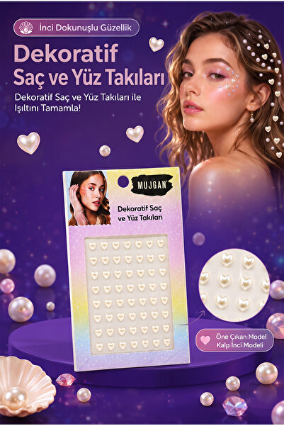 MUJGAN Saç ve Yüz İnci Taş Seti