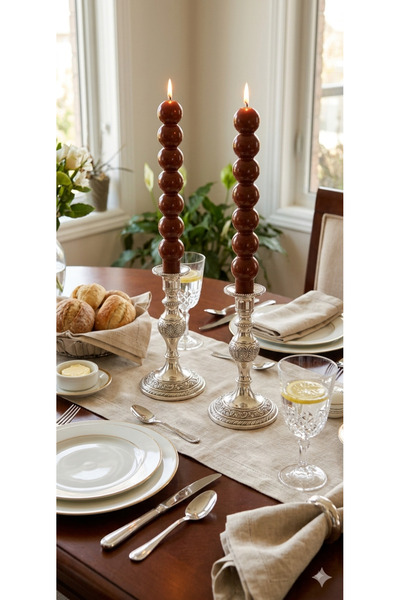 Gizemli Home 2 Adet Amber Top Şamdan Mumu