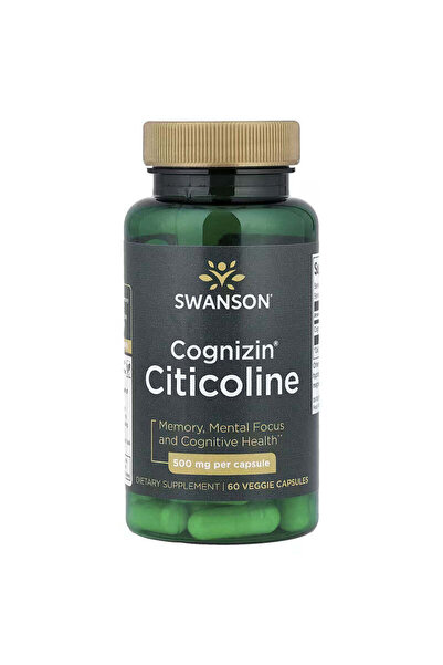SWANSON Cognizin Cdp Chitizolin Memory Brain & Cognitive 60 Veggie Caps
