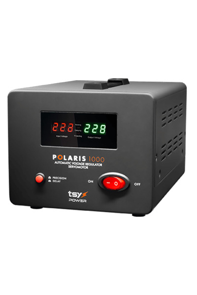 TSY POWER Regulator de tensiune cu servomotor, 1000VA, tensiune la intrare 15...