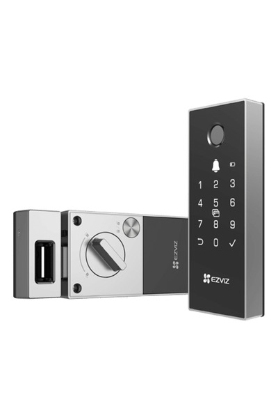 EZVIZ Yala inteligenta, Wi-Fi, multiple metode de deblocare, sonerie incorpor...