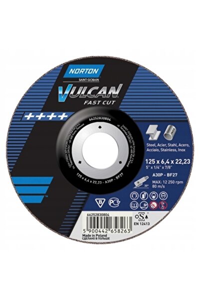 Norton DISC PENTRU ȘLEFUIT METAL VULCAN 125*6,4